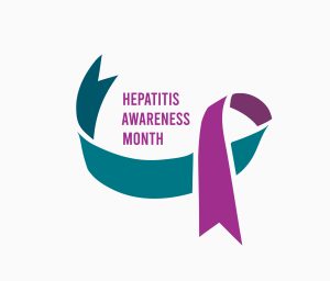 Hepatitis Awareness Month logo.